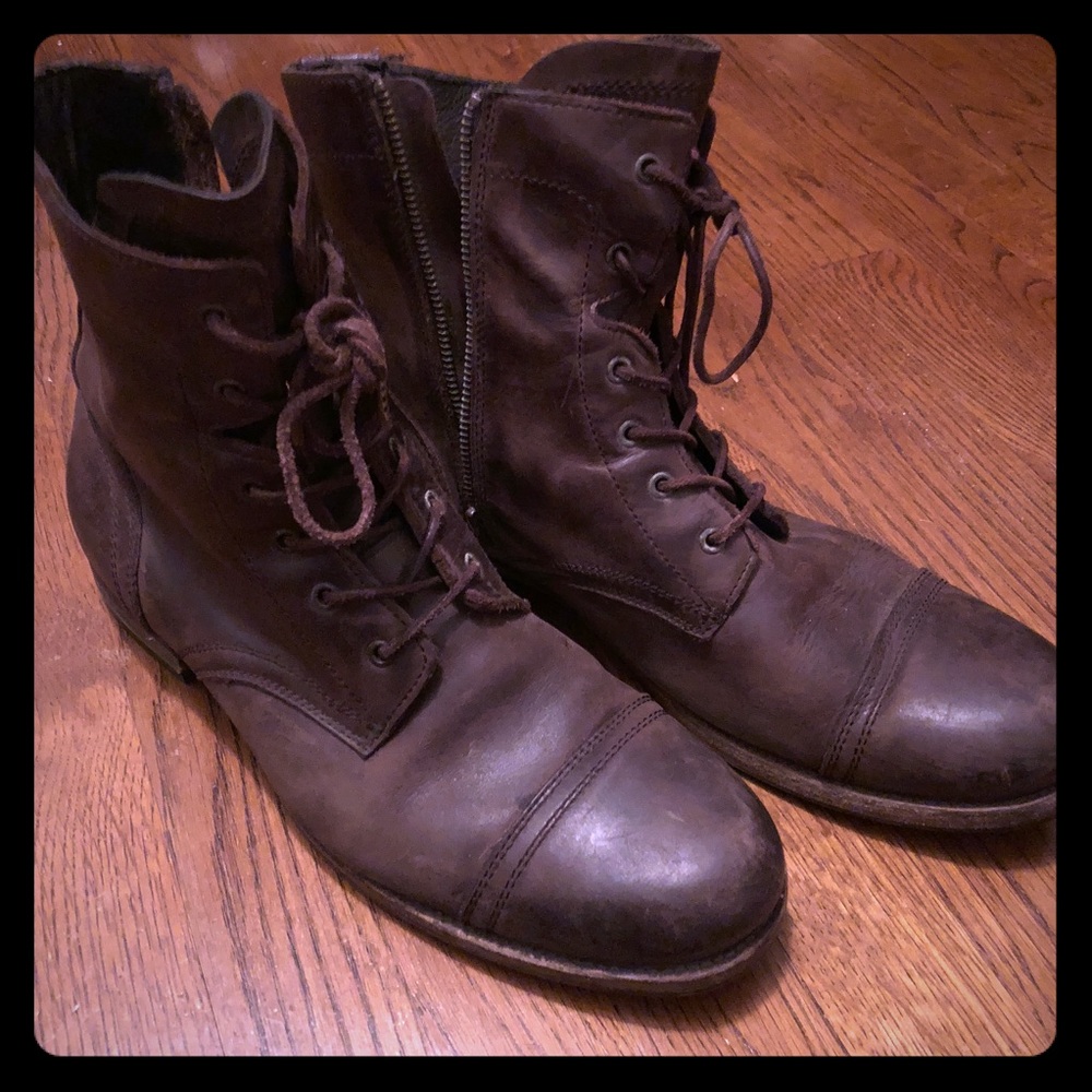 All Saints brown military boots EU size 45
